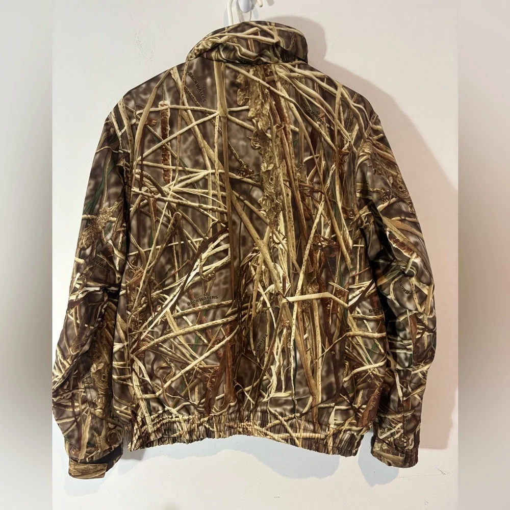 Cabela’s Men’s Medium Camo Water Fowl Hunting Jacket Lightweight Zip Up